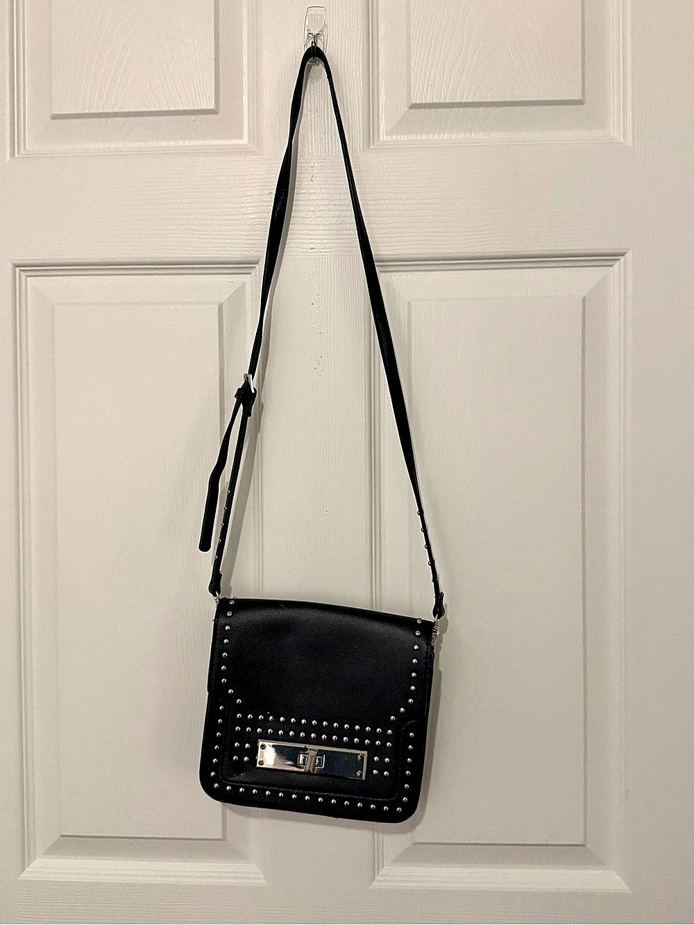 Studded Black Crossbody Bag